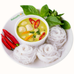 Rice Noodles Curry Ketozero Mo pes kari laksa Thai