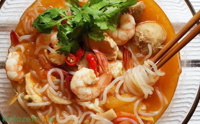 Resipi mee konjac tomyam menggunakan pes tomyam Ketozero Mo
